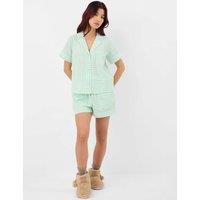 ACCESSORIZE Pure Cotton Gingham Shortie Set Green