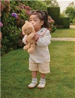 Kids Leather Riptape Shoes (3-7 Small)