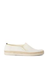 Dune London Mesh Slip On Espadrilles White Mix