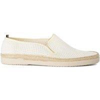 Dune London Mesh Slip On Espadrilles White Mix