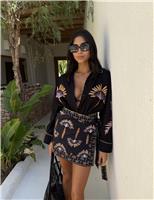 Modal Blend Palm Print Mini Sarong