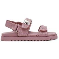 Steve Madden Mona Ankle Strap Flat Sandals Purple