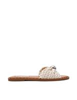 Steve Madden Woven Sliders Beige