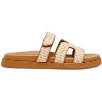 Steve Madden Raffia Sliders Beige