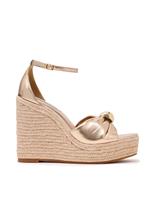 Taliya Leather Ankle Strap Wedge Sandals