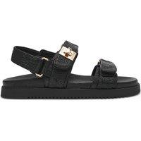 Steve Madden Mona Ankle Strap Flat Sandals Black