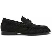 Steve Madden Morgen Suede Slip On Loafers Black