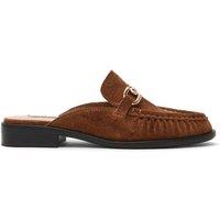 Steve Madden Kapture 015 Suede Flat Loafers Brown