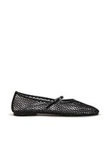 Steve Madden Mags Mesh Flat Ballet Pumps Brown