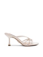 Leather Strappy Kitten Heel Sandals