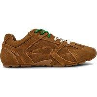 Steve Madden Asiel Suede Trainers Tan