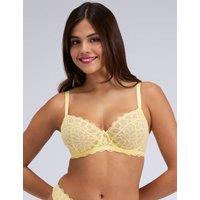 Boux Avenue Eden Lace Wired Balconette Bra (DD-H) Yellow
