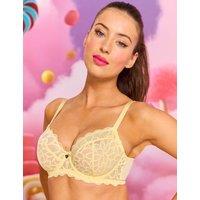 Boux Avenue Eden Lace Wired Balconette Bra (DD-H) Yellow