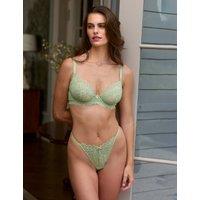 Boux Avenue Heidi Floral Lace Wired Plunge Bra (B-G) Green