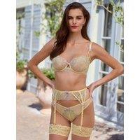 Boux Avenue Lisette Embroidered Wired Balconette Bra (A-E) Yellow