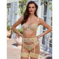 Boux Avenue Lisette Embroidered Wired Balconette Bra (A-E) Yellow