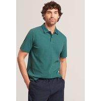 Ted Baker Cotton Rich Tipped Collar Polo Shirt Dark Green