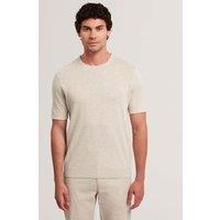 Ted Baker Linen Cotton Blend T-Shirt Taupe