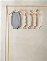 5 Pack Pure Cotton Bodysuits (0-24 Months)