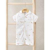 Mamas & Papas Pure Cotton Duckling Romper (0-18 Months) Cream
