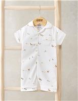 Mamas & Papas Pure Cotton Duckling Romper (0-18 Months) Cream