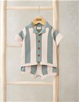 2 Piece Pure Cotton Knitted Top & Bottom Set (0-3 Years)