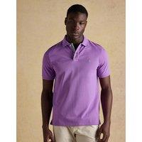 Joules Pure Cotton Pique Polo Shirt Purple