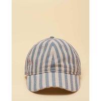 Joules Pure Cotton Striped Baseball Cap Blue Mix