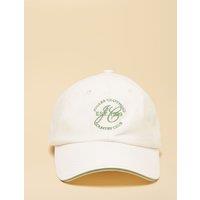 Joules Pure Cotton Embroidered Baseball Cap White