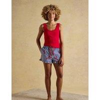 Joules Cotton Rich Lobster Striped Shortie Set Red Mix