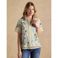 Joules Pure Cotton Printed Collared Shirt Multi