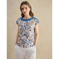 HOBBS Printed Top Blue Mix
