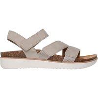 Skechers Lifted Comfort Riptape Footbed Sandals Taupe