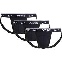 Nike 3 Pack Cotton Rich Stretch Jock Straps Black