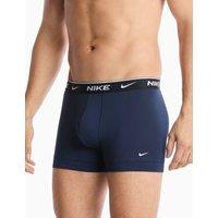 Nike 3 Pack Cotton Rich Stretch Trunks Navy Mix