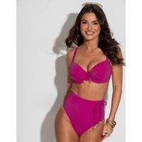 Pour Moi Madrid Tummy Control Belted Bikini Bottoms Pink