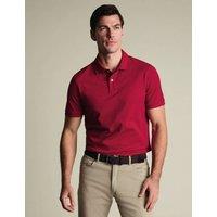 Charles Tyrwhitt Cotton Rich Pique Polo Shirt Red