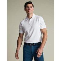 Charles Tyrwhitt Cotton Rich Pique Polo Shirt White