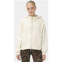 Sweaty Betty Premium Brushed Zip Up Relaxed Hoodie Soft White