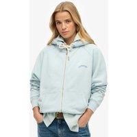 Superdry & Co Pure Cotton Oversized Zip Up Hoodie Blue