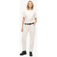 Superdry & Co Mid Rise Straight Leg Jeans White
