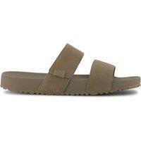 TOMS Suede Slip On Sandals Beige
