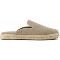 TOMS Suede Slip On Espadrille Mules Natural