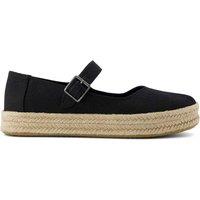 TOMS Carolina Canvas Mary Jane Espadrilles Black