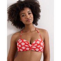Phase Eight Shell Print Sweetheart Neck Bikini Top Red Mix