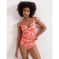 Phase Eight Floral Print Ruched Tankini Top Pink Mix