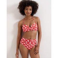 Phase Eight Shell Print High Waisted Bikini Bottoms Red Mix