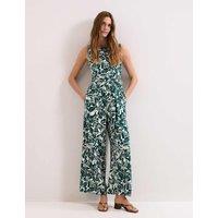 Phase Eight Floral Sleeveless Jumpsuit Green Mix