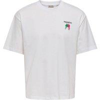 ONLY & SONS Pure Cotton Pasadena T-Shirt White Mix