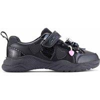 Clarks Kids' Leather Riptape Heart School Shoes (10 Small-2.5 Large) Black